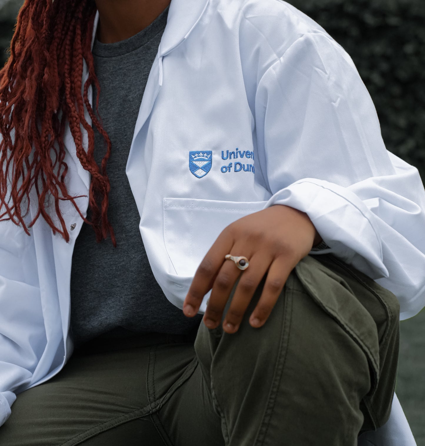 Unisex Embroidered University of Dundee Lab Coat