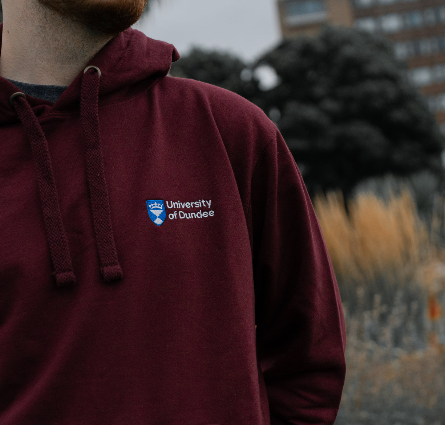 Sustainable University of Dundee Embroidered Hoodie