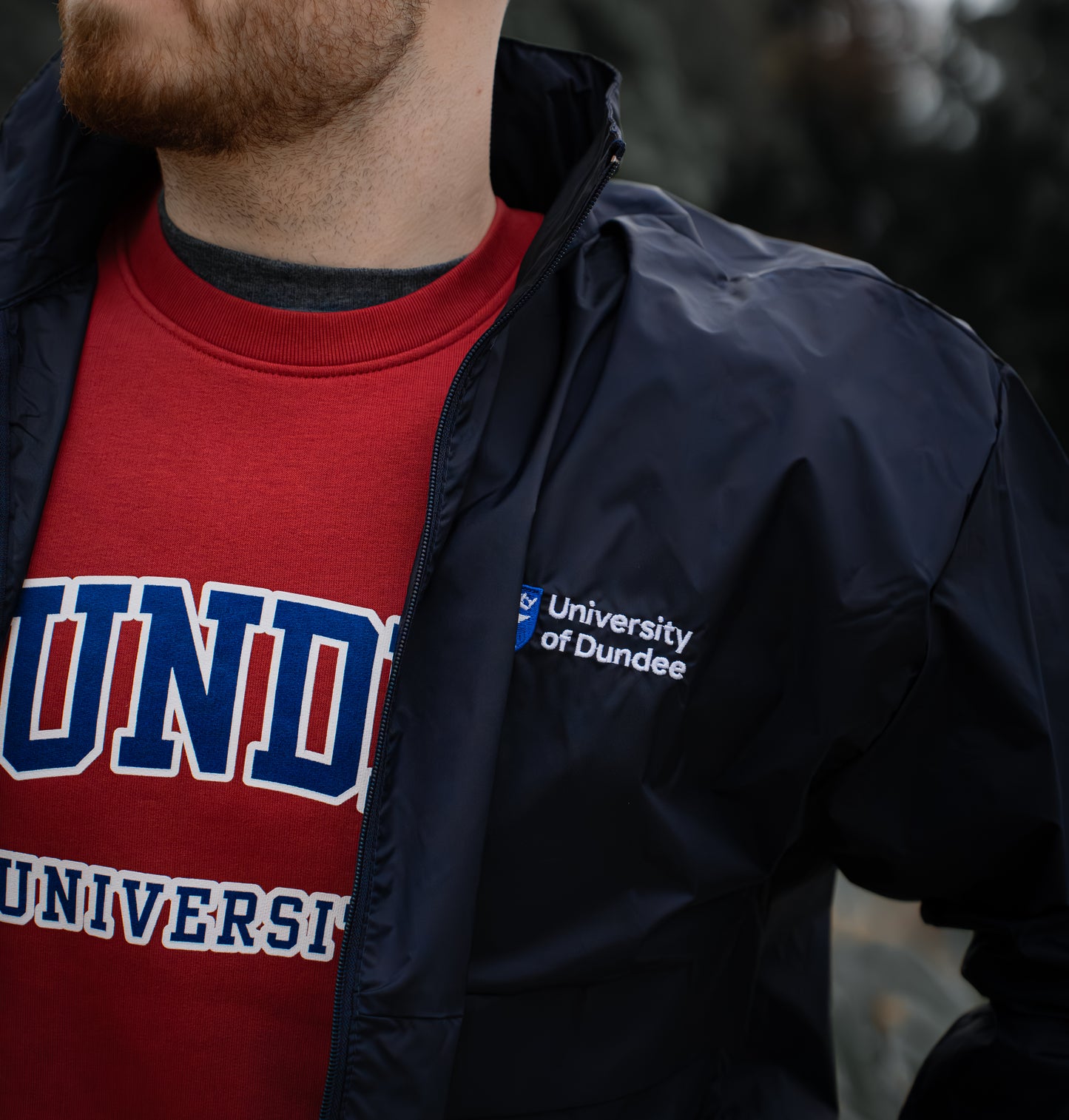 Embroidered University of Dundee Rain Jacket