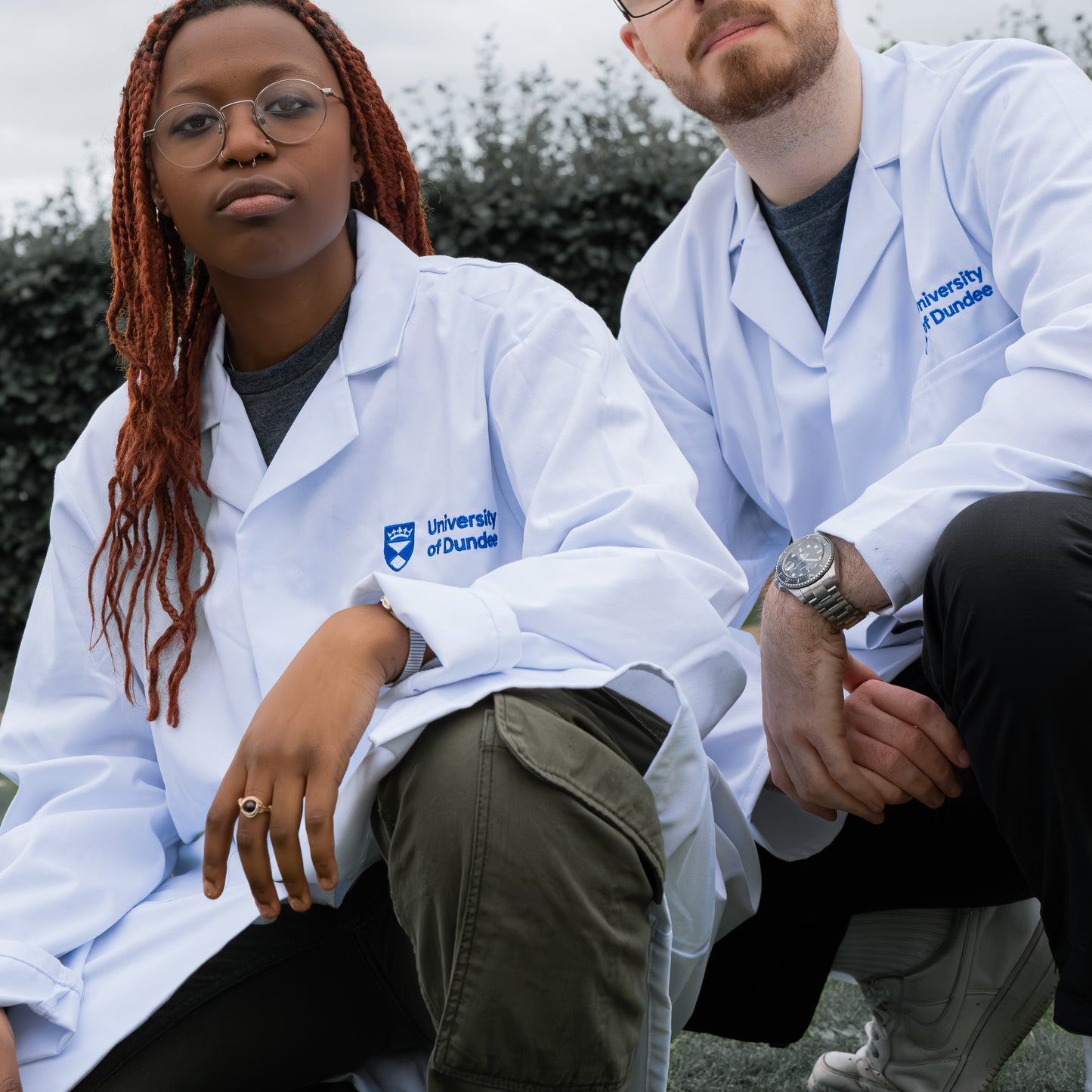 Unisex Embroidered University of Dundee Lab Coat