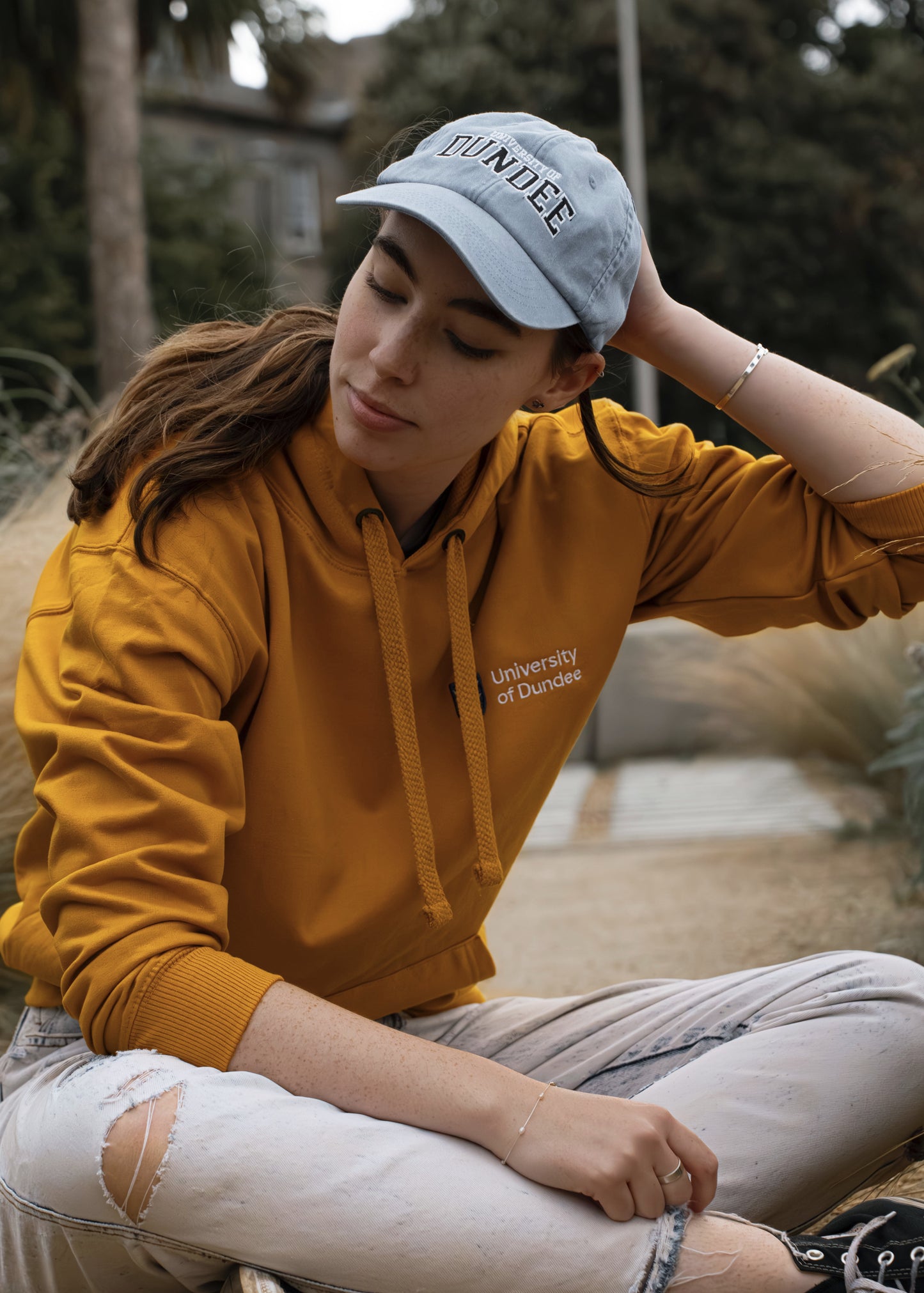 Sustainable University of Dundee Embroidered Hoodie