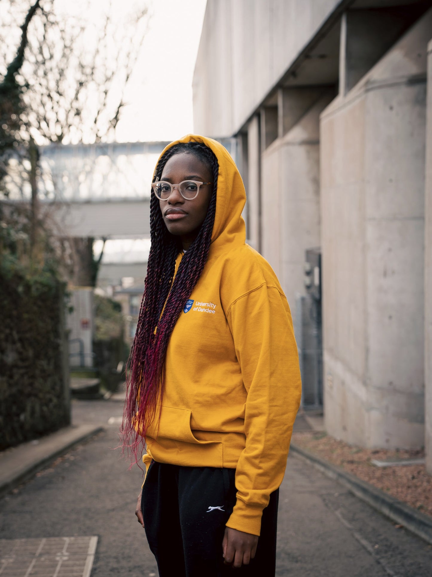Sustainable University of Dundee Embroidered Hoodie