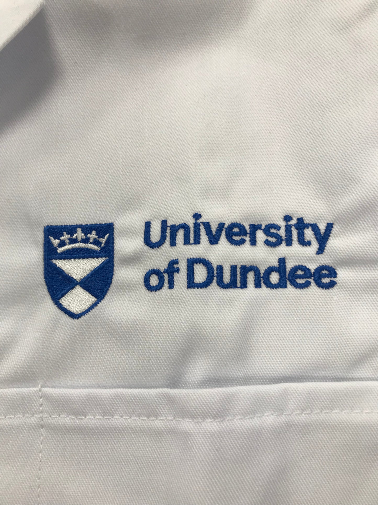 Unisex Embroidered University of Dundee Lab Coat