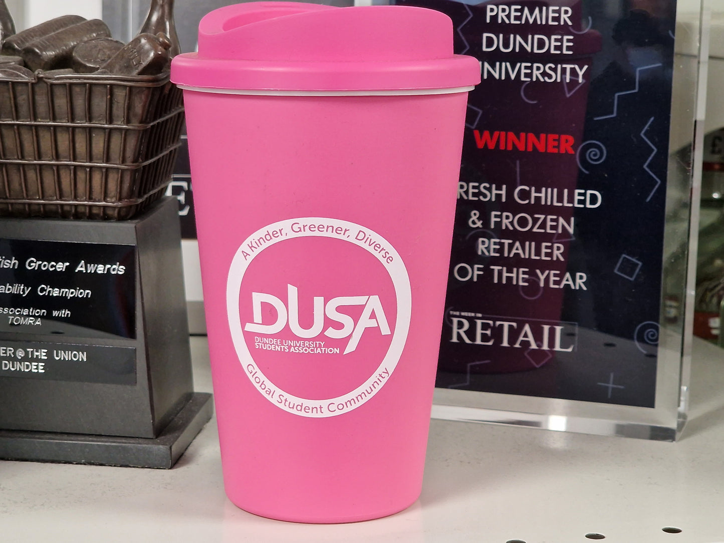 DUSA BPA Free Reusable Plastic Cup.